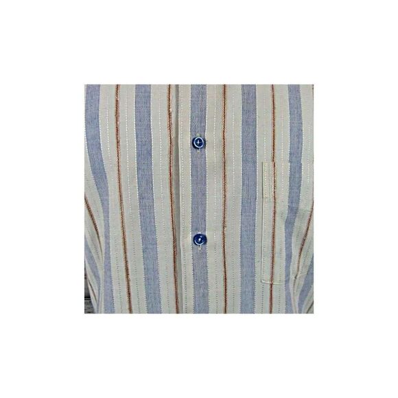 Blumer Madrid Shirt Long Sleeve Dress Shirt Button Down Striped Men's Size XL - Picture 3 of 8